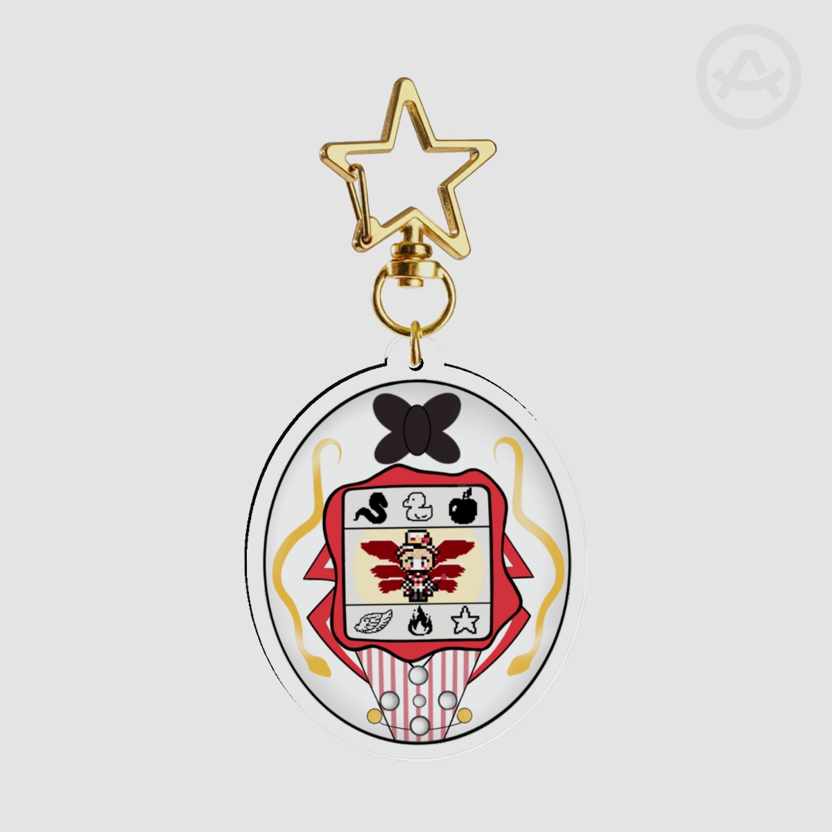 Lucifer Tamagotchi Keychain