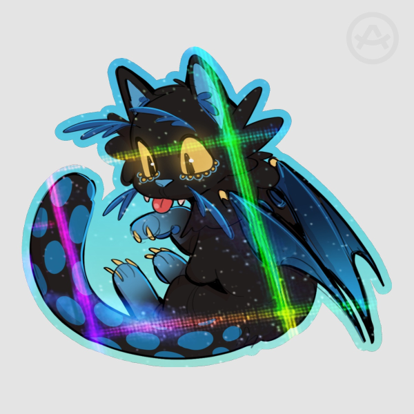 Alebrije Glitter Glue Sticker