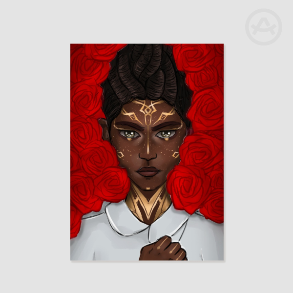 Arcane Mel Roses Art Print Poster A5