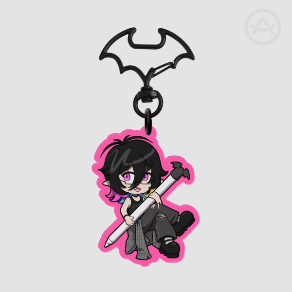 Colored Edge Acrylic Keychains