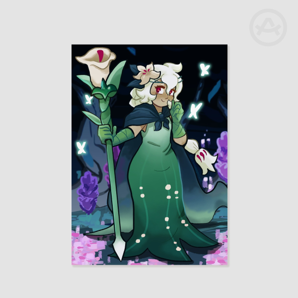 White Lily Cookie Print