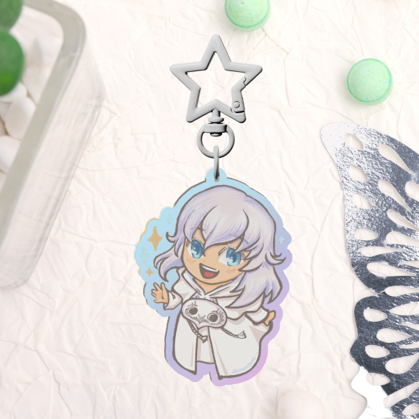Themis Rainbow Acrylic Keychain