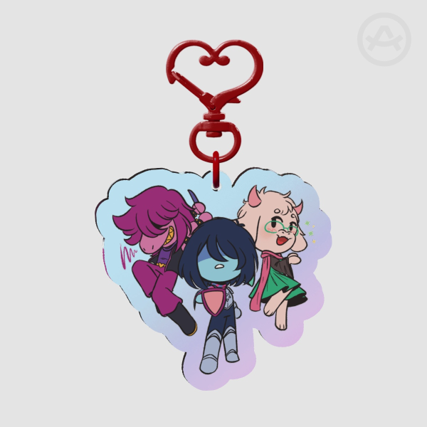 - DELTARUNE - Fun Gang Holo Keychain