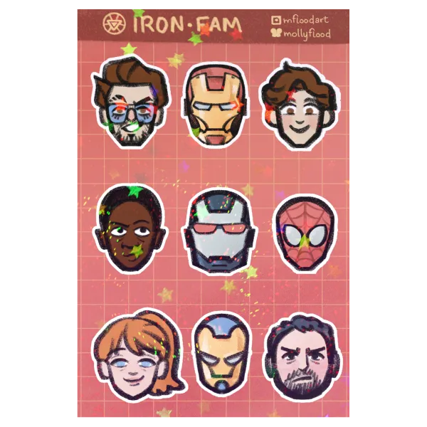 Iron Fam Sticker Sheet