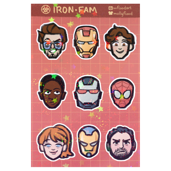 Iron Fam Sticker Sheet