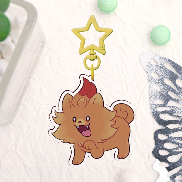 Pombon (Pokémon) Clear Acrylic Keychains