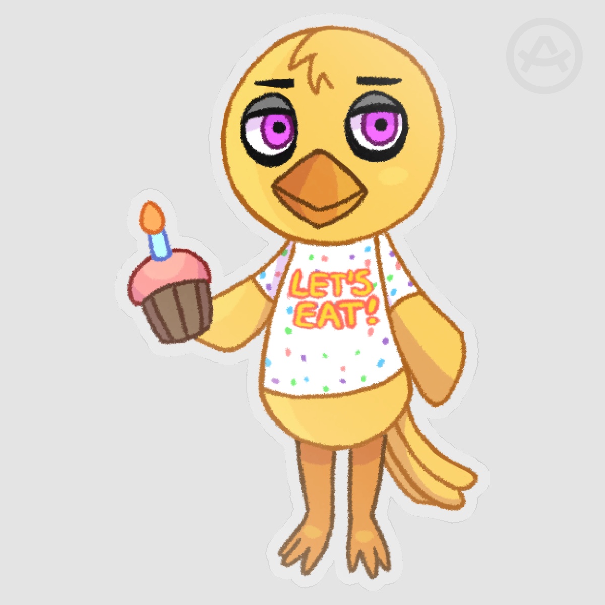 Chibi Chica Vinyl Sticker
