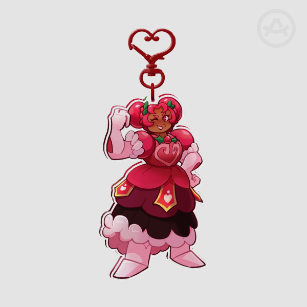 Hollyberry Cookie Keychain