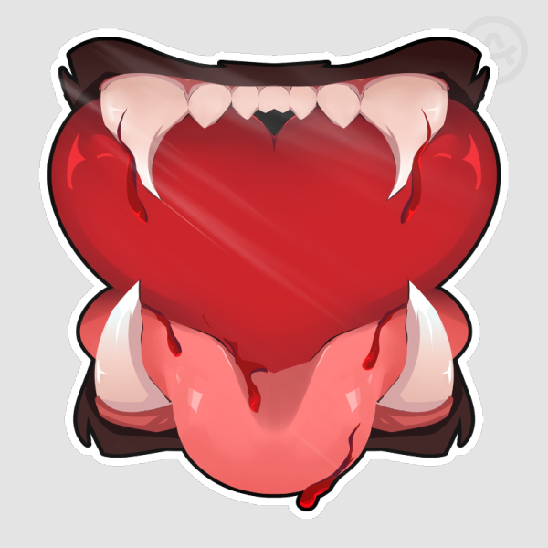 Fang Love Sticker