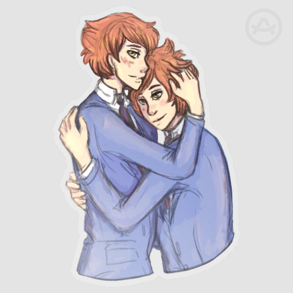 Hitachiin Twins Vinyl Sticker