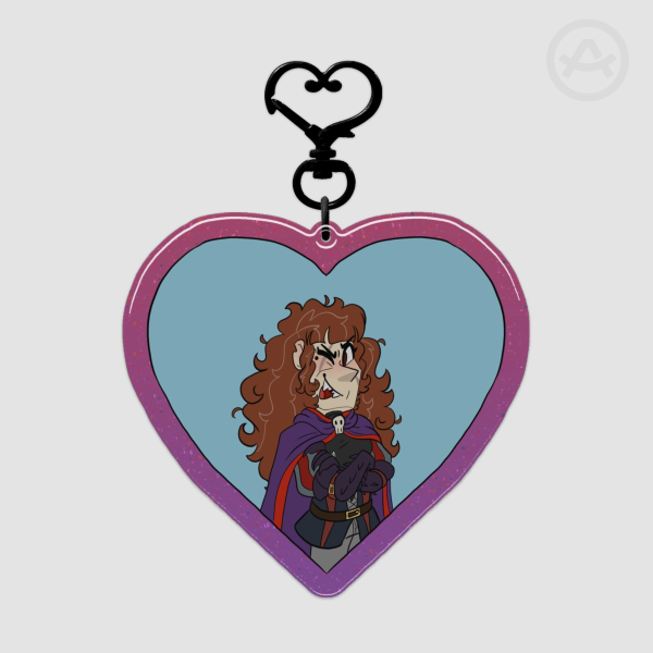 Esvele Heart - Glitter Epoxy Acrylic Keychain