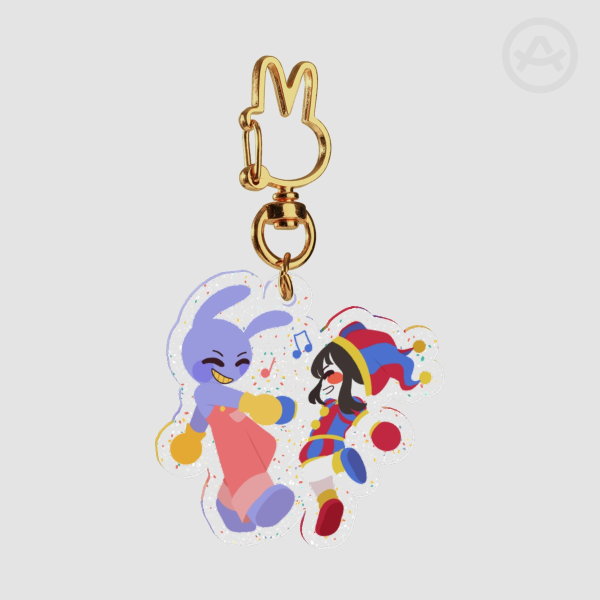 - Digital Circus - Funnybunny Glitter Keychain