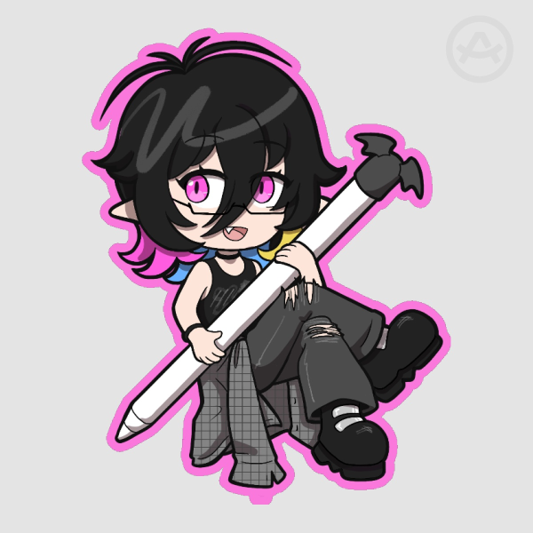 Colored Edge Die Cut Stickers