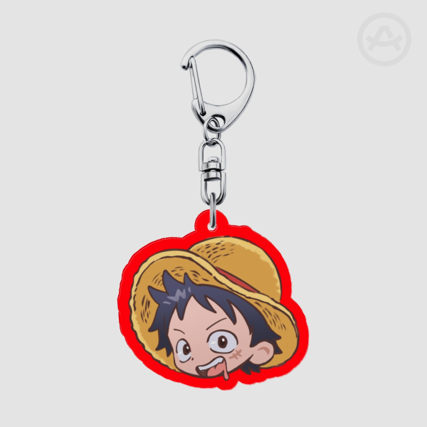 Luffy Colored Edge Acrylic Keychains
