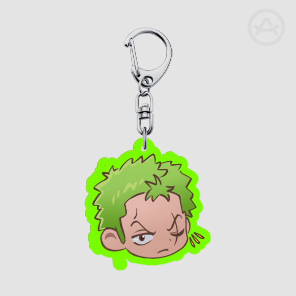 Zoro Colored Edge Acrylic Keychains