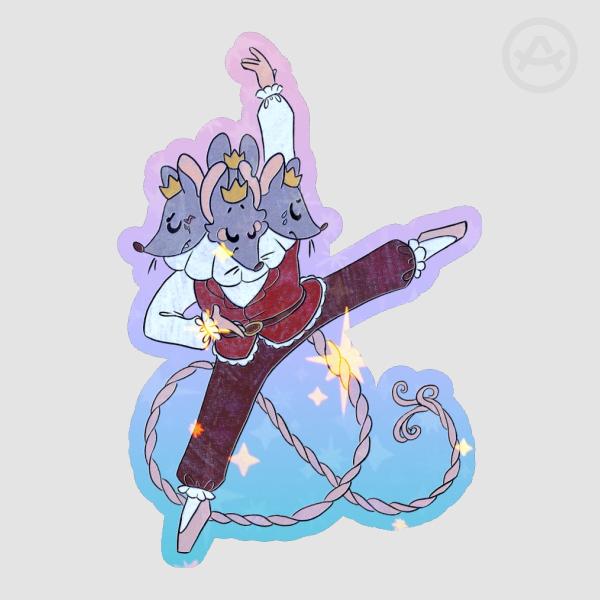 Dancing Rat King - Die Cut Sticker