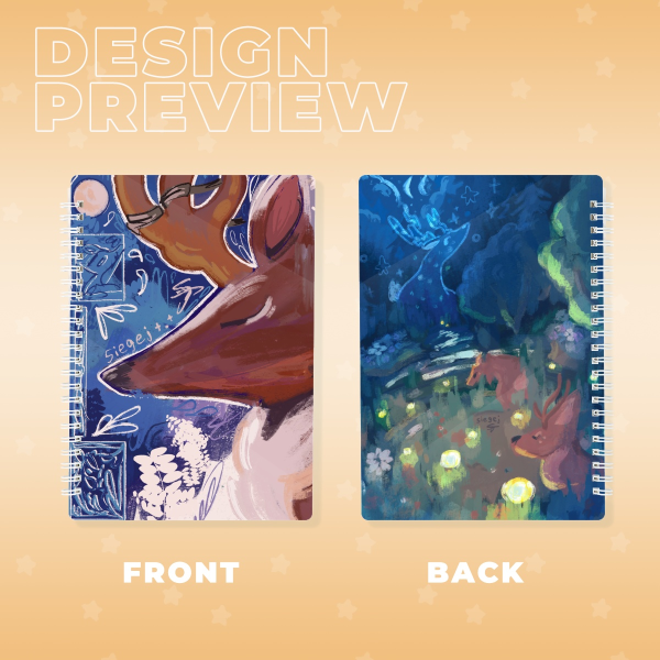 Deer A5 Double-side Spiral Notebook