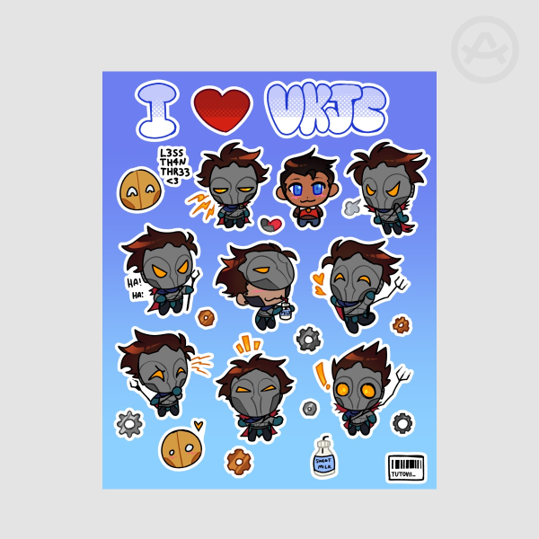 Machine Herald Sticker Sheet
