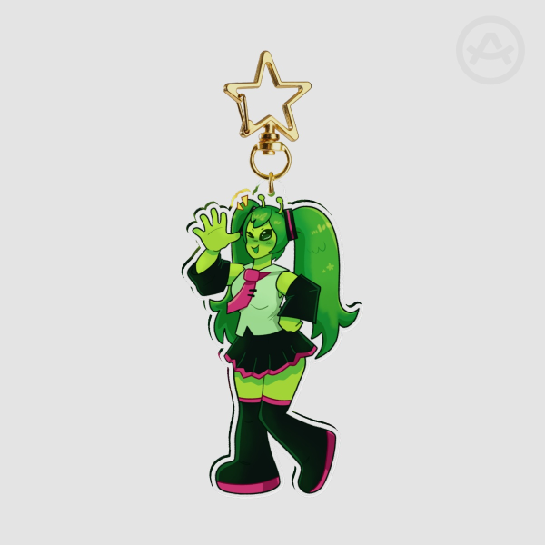 Alien Miku Keychain