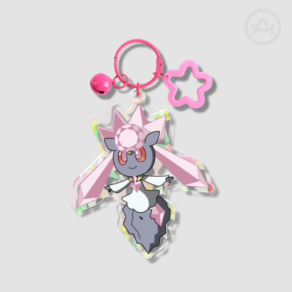 Pokémon: Diancie Broken Glass Acrylic Keychain