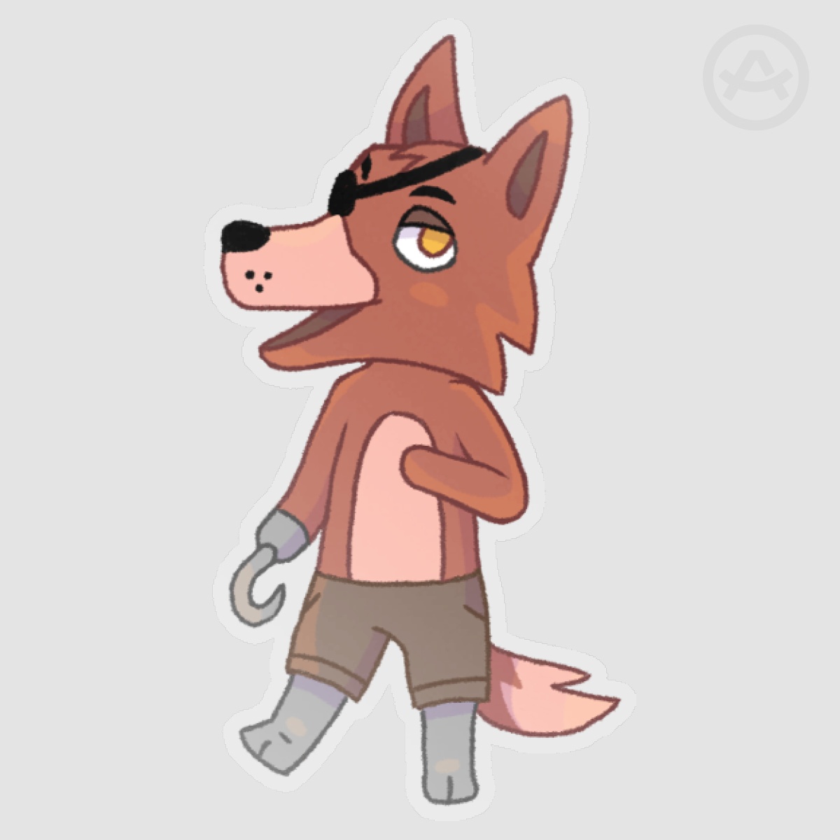 Chibi Foxy Vinyl Sticker