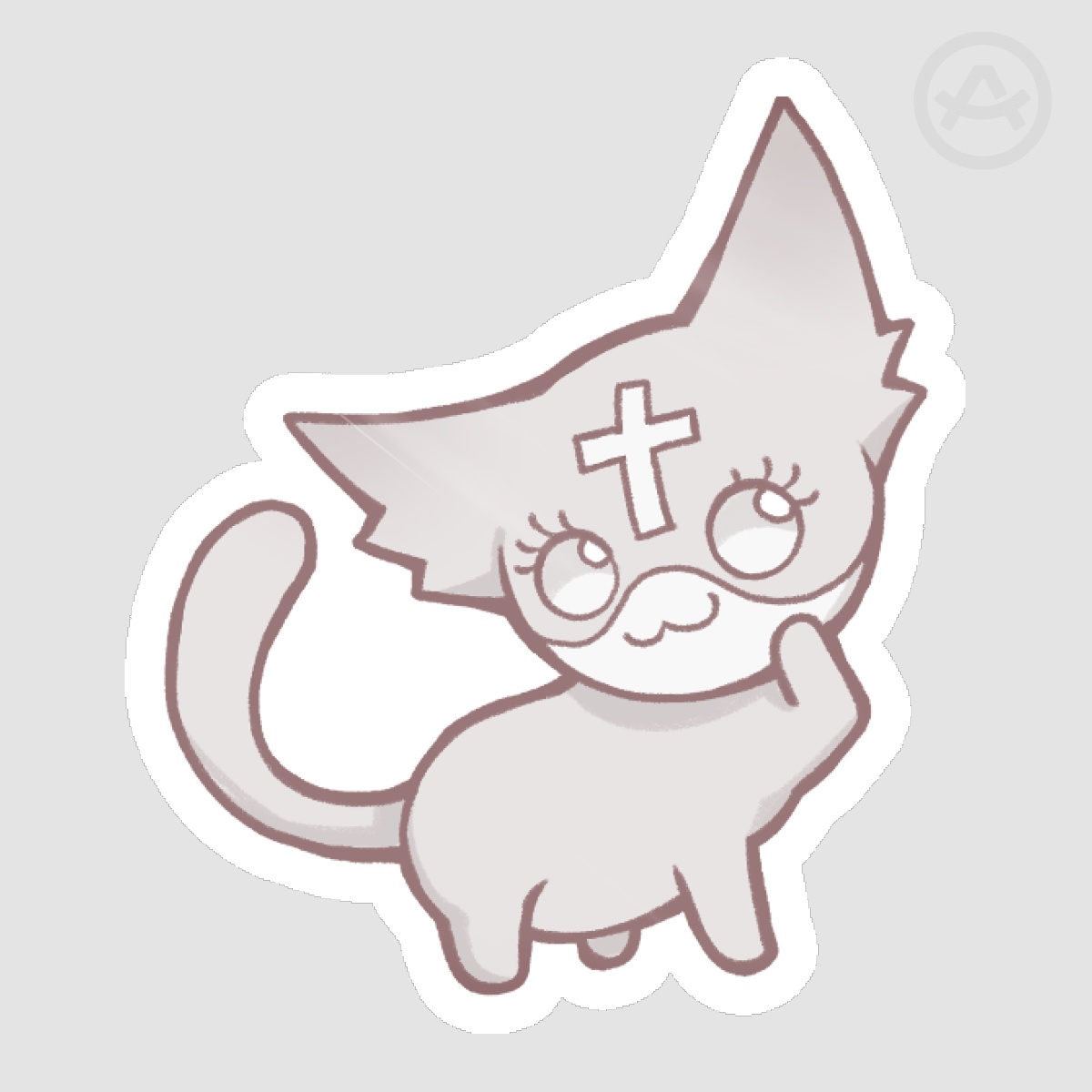 Marshmallow (Mewgenics) Sticker