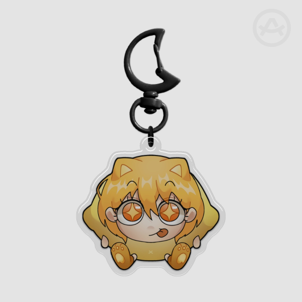 Limbus Company 🕰️: Fruity Neko Don Quixote Epoxy Keychain
