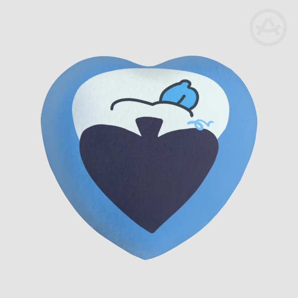 Lancer Heart Shape Plush Badge