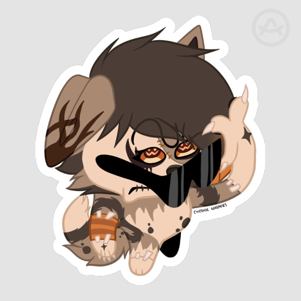 Side Eye Patch Matte Sticker