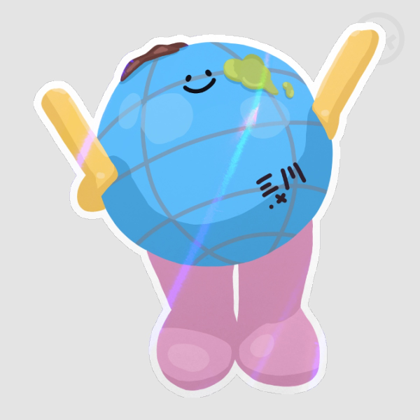 Happy Mr. Saturnworld Stickers