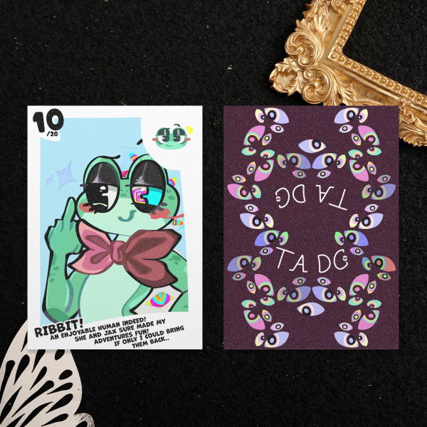 Tadc Ribbit trading card 10/20 Holographic Photocards tadc