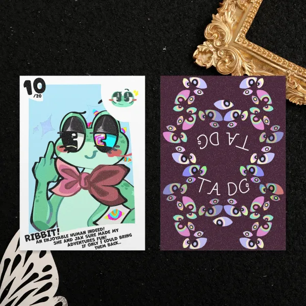Tadc Ribbit trading card 10/20 Holographic Photocards tadc
