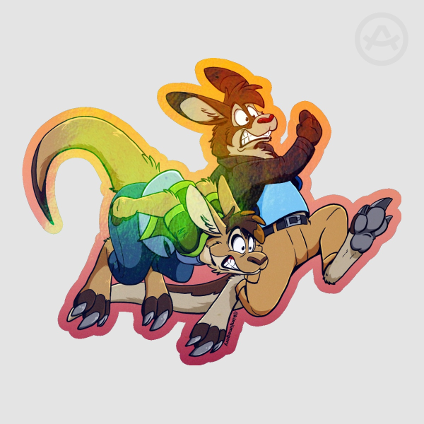 Run, hop or whatever Sticker