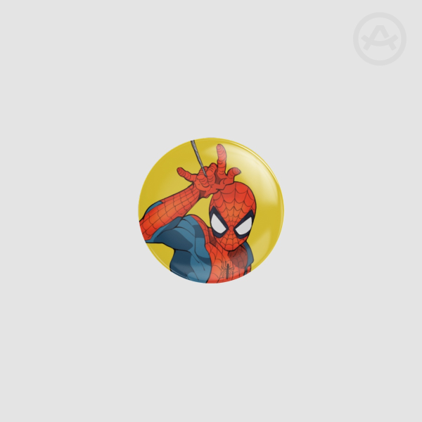 Spider-Man/Peter Parker || Glossy Button Pin