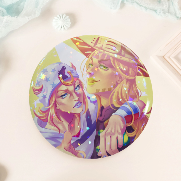 Johnny and Gyro Round Badge