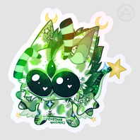 Altair Big Eyes Holo Rainbow Sticker