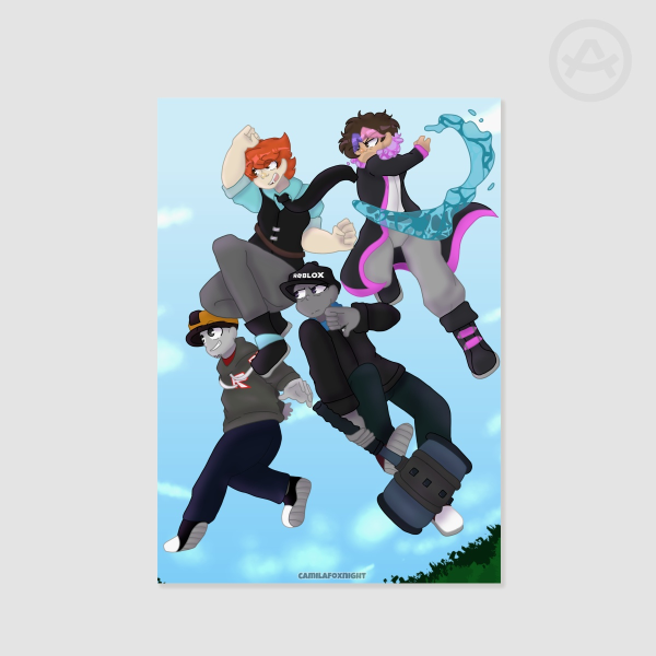 Fallblox x CaptainToonAU Poster Printing