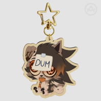 Patch DUM Wood Keychain