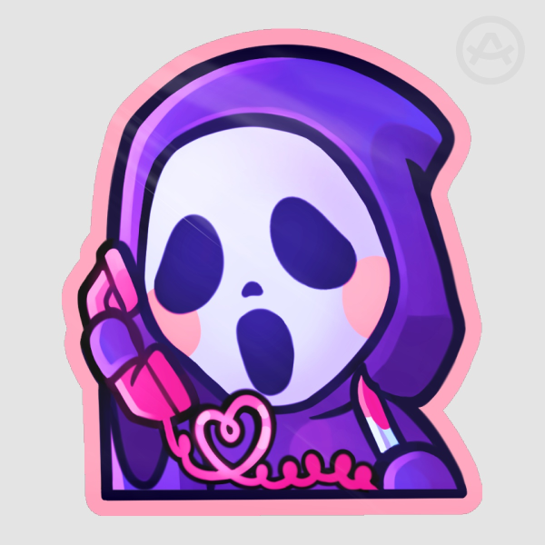 Valentine's Slashers - Ghostface Sticker