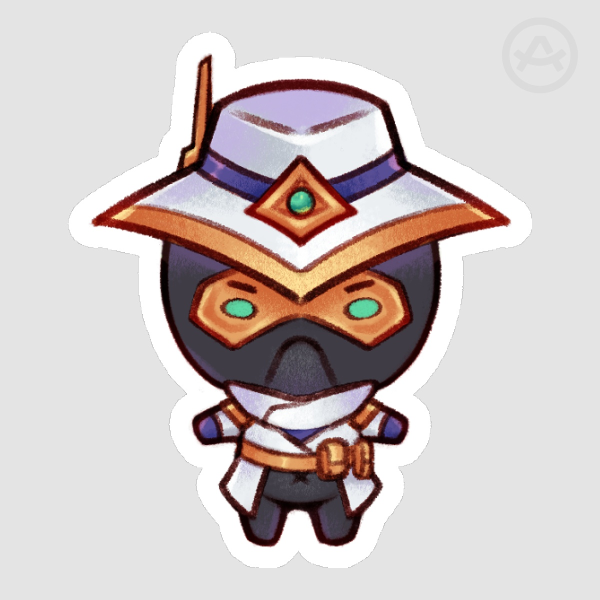 "Belly cheeb" : Cypher (Valorant) | Die Cut Stickers
