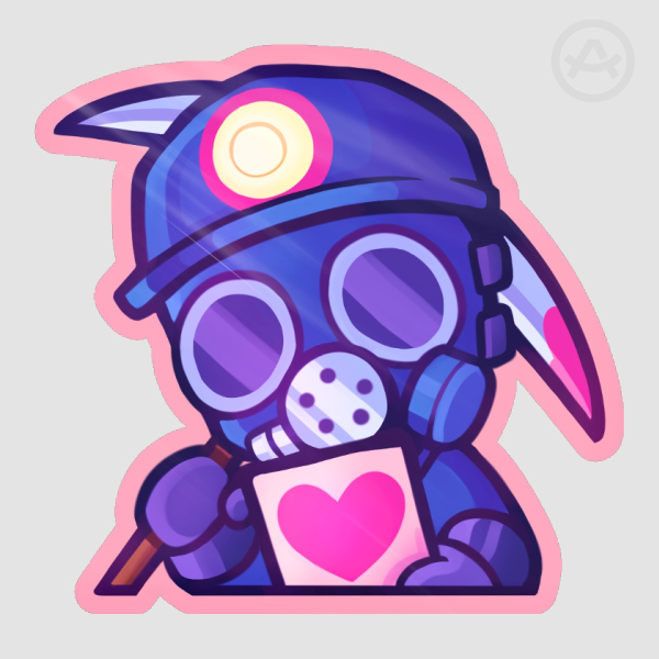 Valentine's Slashers - Harry Warden Sticker
