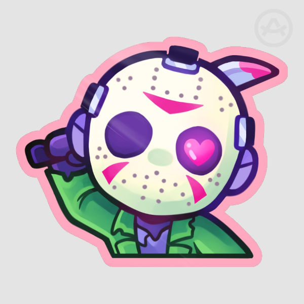 Valentine's Slashers - Jason Voorhees Sticker