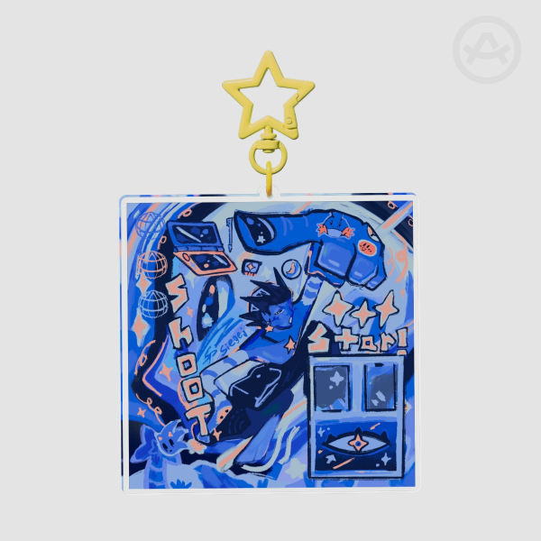 Shoot for the Star! Acrylic Keychains