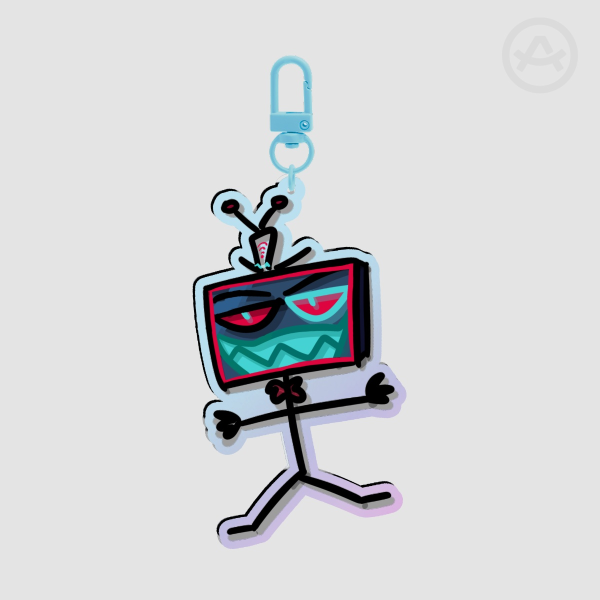 Derpy Vox || Rainbow Acrylic Keychain