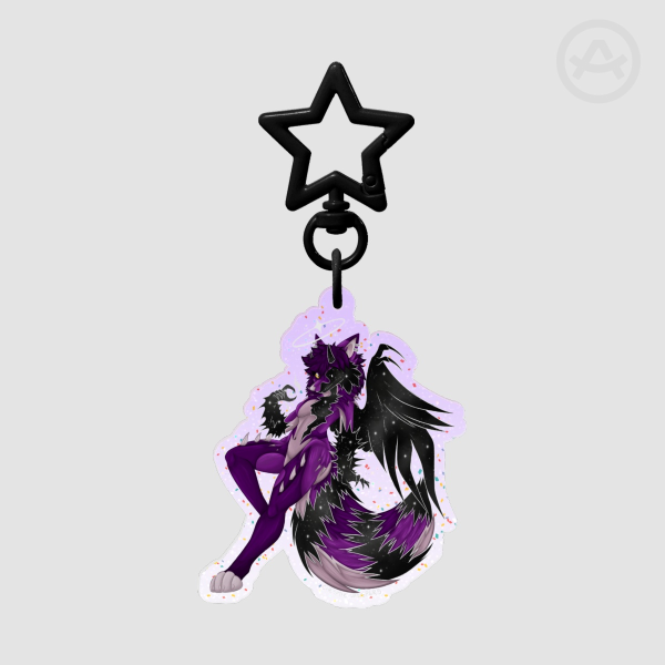 Super Nova Glitter Keychain