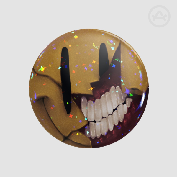 BubblyBloo: Scary Smiley Dude Pin