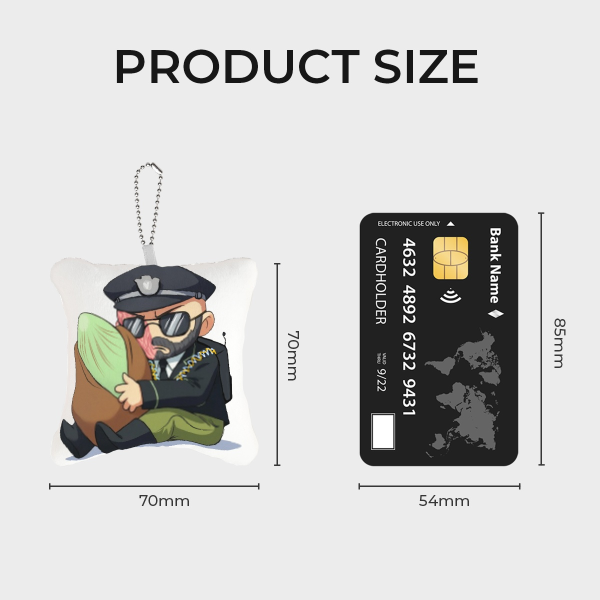 Mini Pillow Coyle Keychain