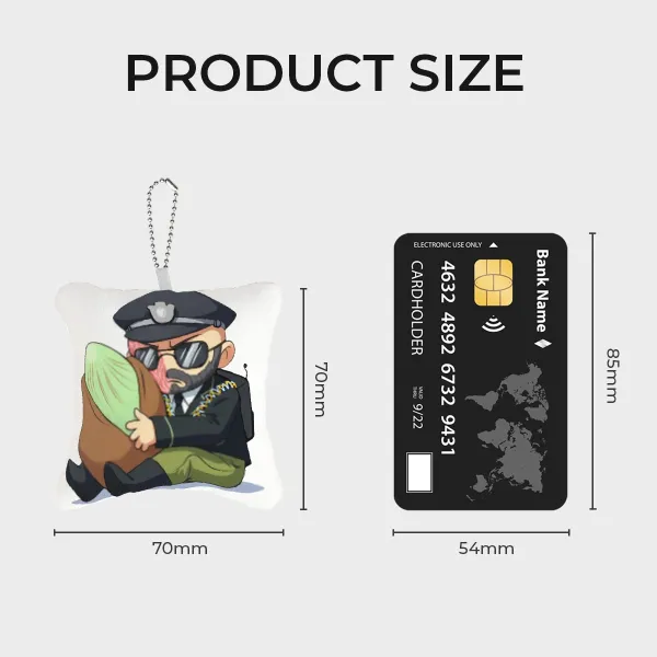 Mini Pillow Coyle Keychain