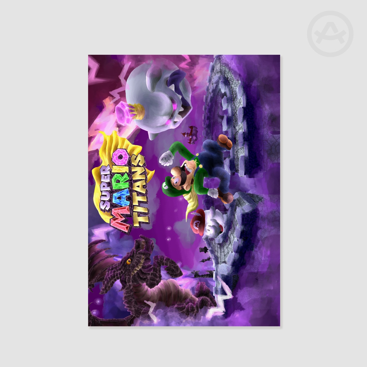 "Super Luigi Titans" Poster