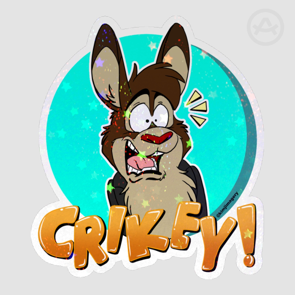 Crikey! Sticker